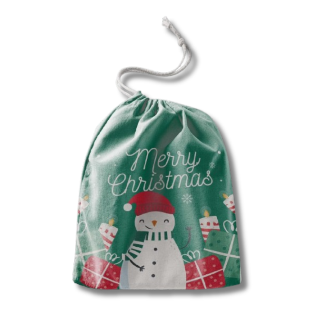 Bolsos de Tela Navideños (22x29cm) - Santa - Muñeco - Gatito