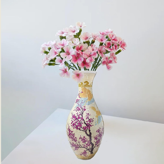 Jarrón Rompecabezas 3D Floral Primavera - 160 Piezas