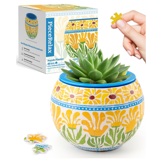 Maceta Rompecabezas 3D Floral – Summer Blossoms (80 piezas)