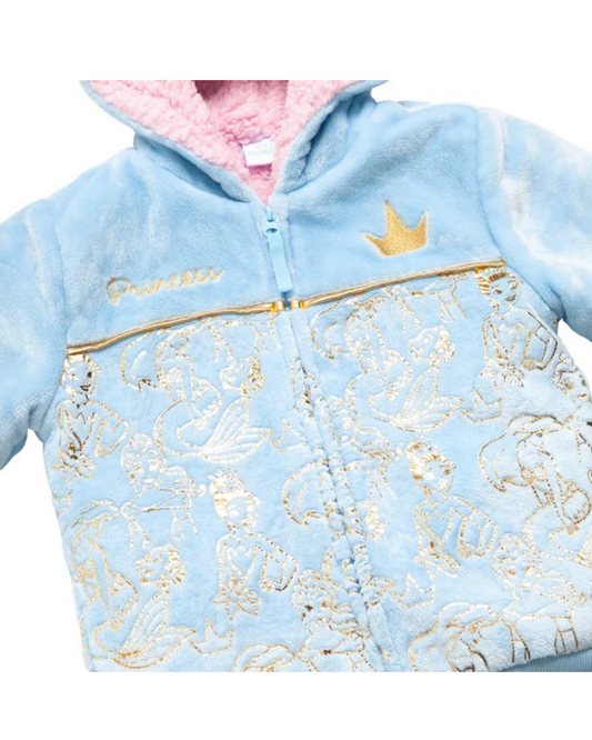 Sudadera de Peluche con Capucha para Niños Princesas Disney