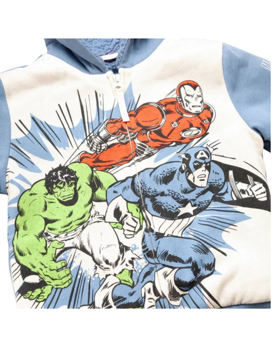 Sudadera de Peluche con Capucha para Niños Marvel
