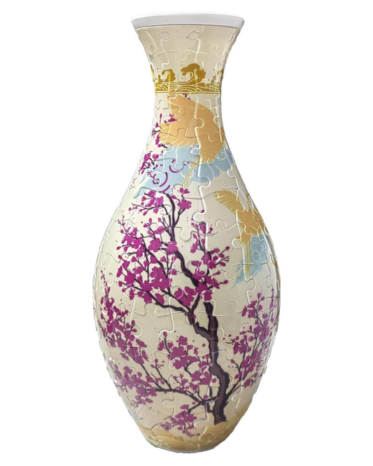 Jarrón Rompecabezas 3D Floral Primavera - 160 Piezas