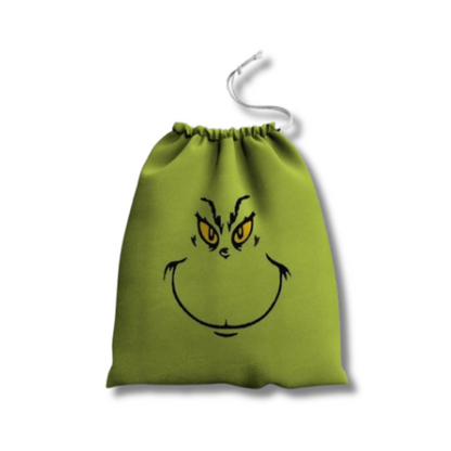 Bolsos de Tela Navideños (22x29cm) - Grinch x 3