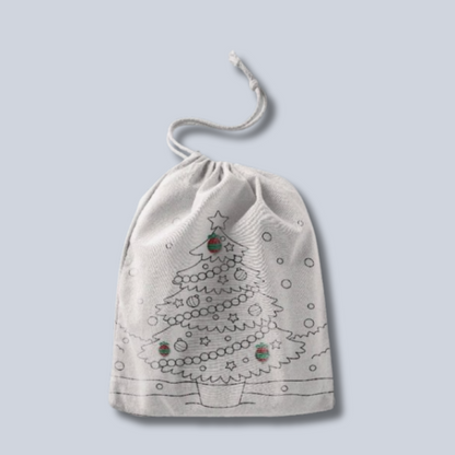 Bolsos de Tela Navideños (22x29cm) - 3 para Colorear Total