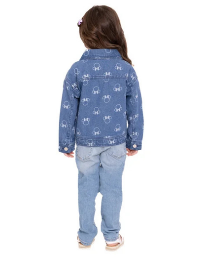 Conjunto Infantil: Chaqueta de Mezclilla y Camiseta Minnie Mouse
