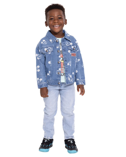 Conjunto Infantil: Chaqueta de Mezclilla y Camiseta Mickey Mouse