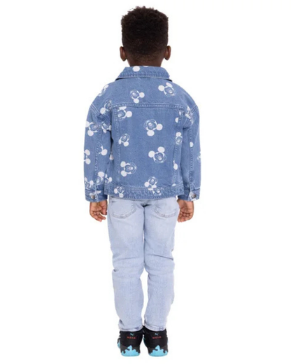 Conjunto Infantil: Chaqueta de Mezclilla y Camiseta Mickey Mouse
