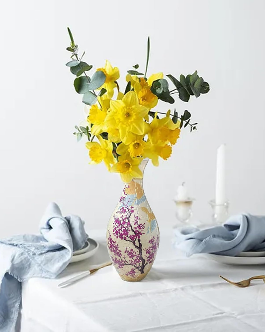 Jarrón Rompecabezas 3D Floral Primavera - 160 Piezas