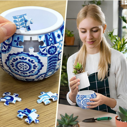 Maceta Rompecabezas 3D Estilo Nórdico Danish Folklore (80 piezas)