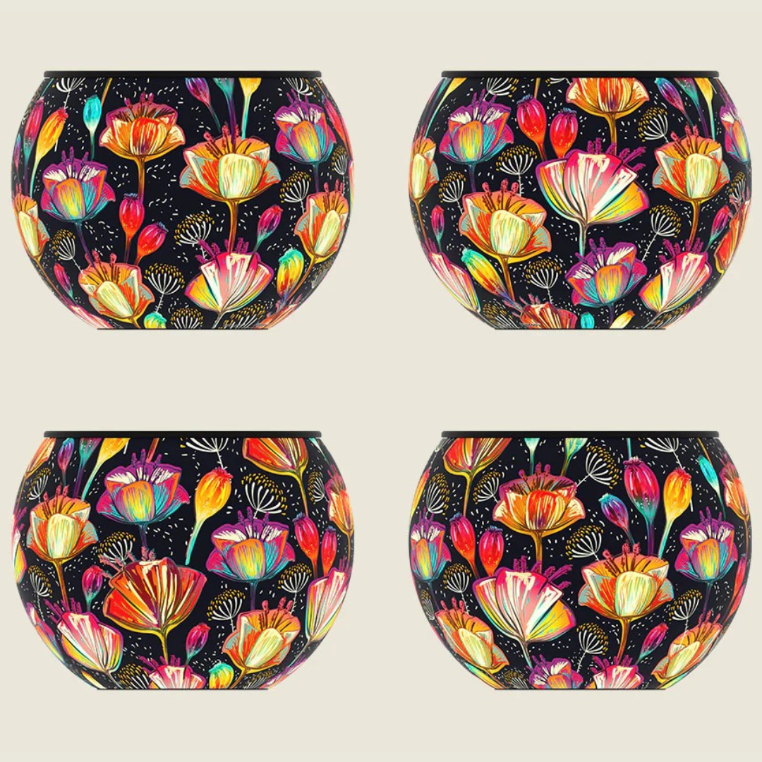 Maceta Rompecabezas 3D Amapolas Colorful Poppies (80 piezas)