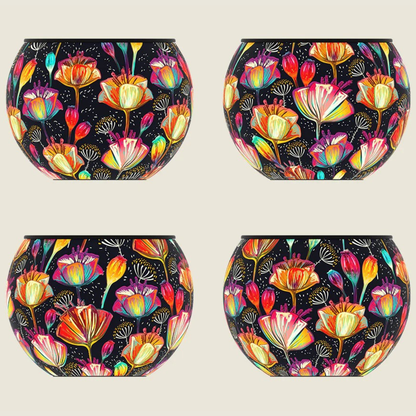 Maceta Rompecabezas 3D Amapolas Colorful Poppies (80 piezas)