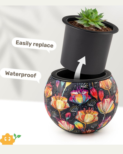 Maceta Rompecabezas 3D Amapolas Colorful Poppies (80 piezas)