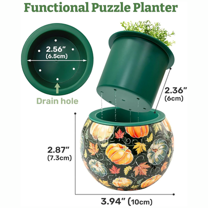 Maceta Rompecabezas 3D Amapolas Colorful Poppies (80 piezas)