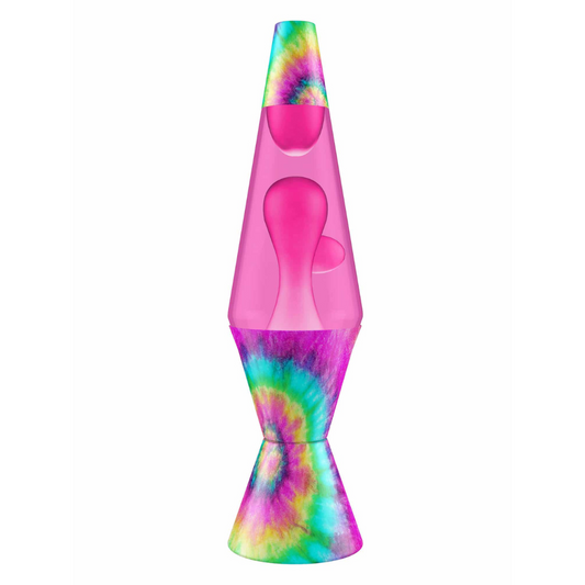 Lámpara LAVA - Espiral Rosa Tie Dye 14.5"