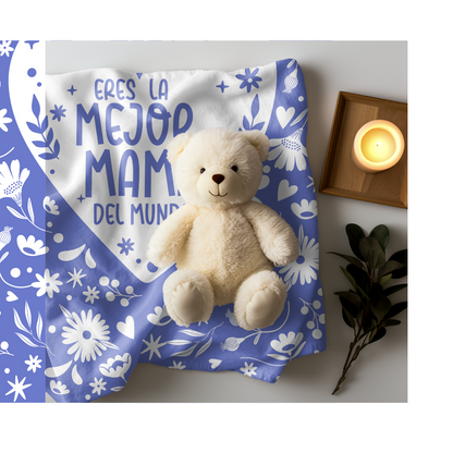 Cobija "Eres la Mejor Mamá del Mundo" 130cmx150cm