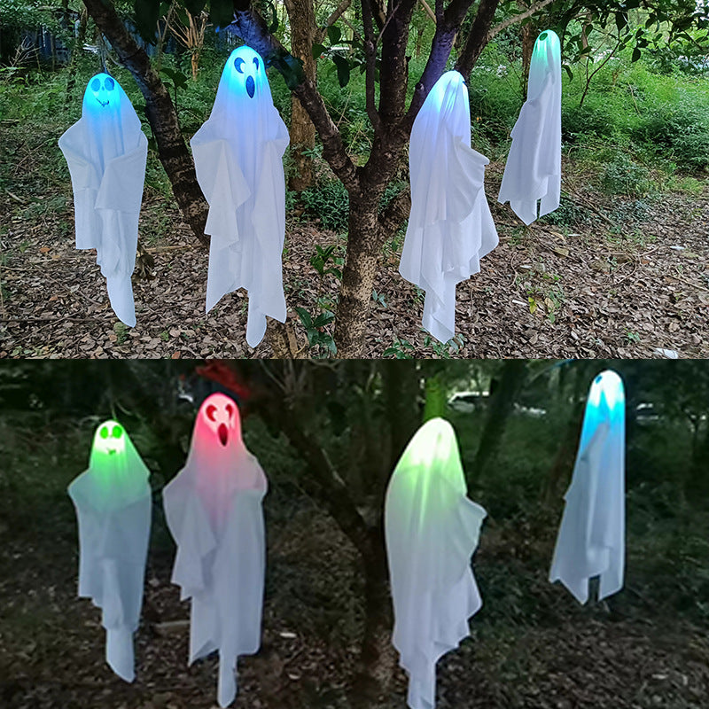 Halloween Fantasma Colgante con Luz Multicolor