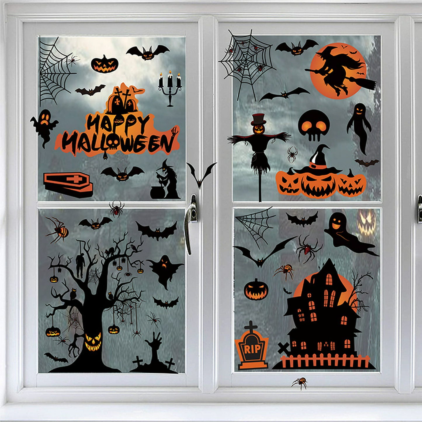 Halloween Stickers Decorativos para Ventana