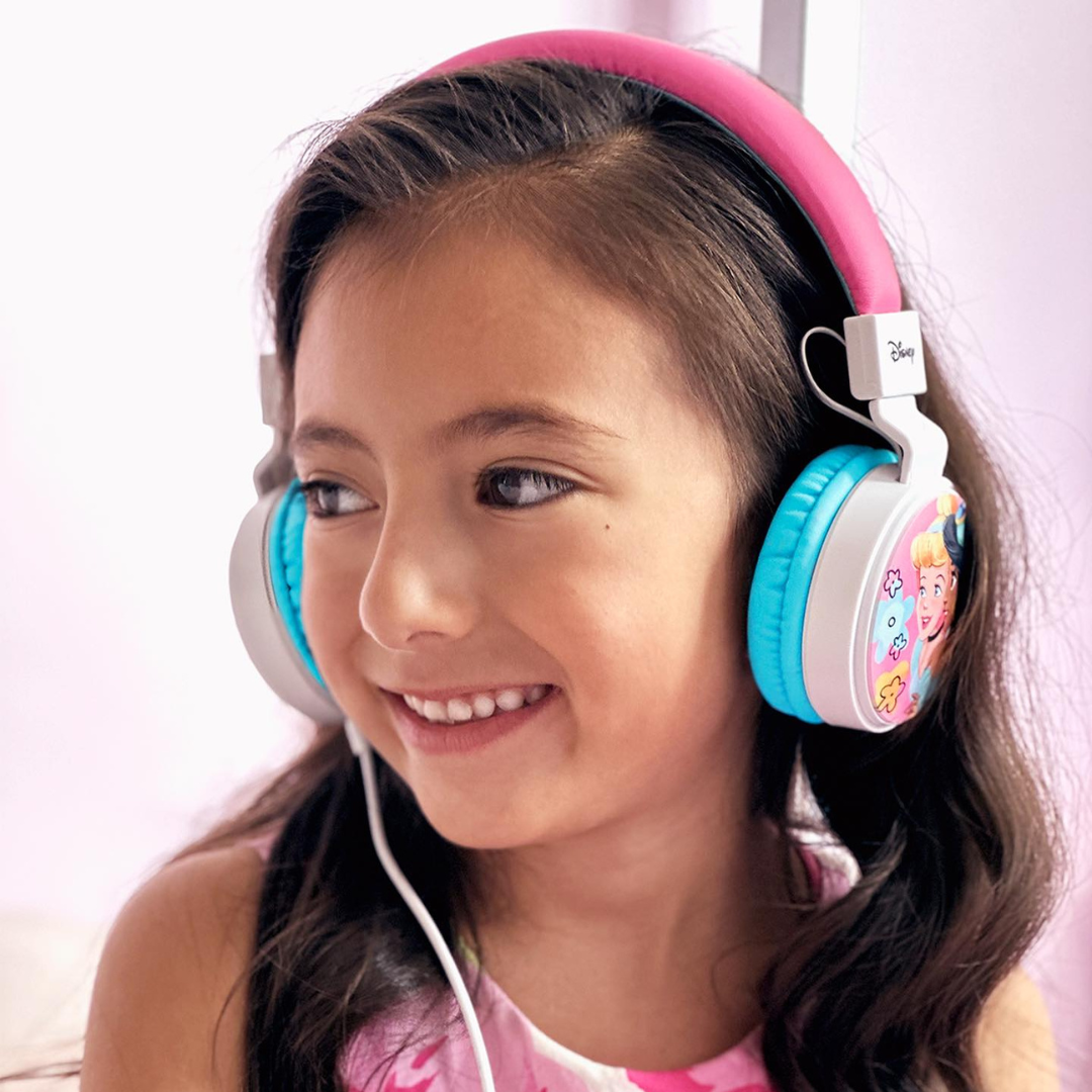 XTech - Disney Princesa - Audífonos con cable estéreo con micrófono