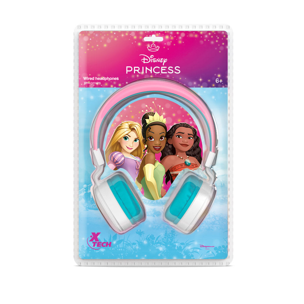 XTech - Disney Princesa - Audífonos con cable estéreo con micrófono