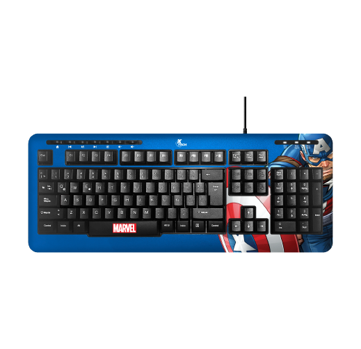 XTech - Capitán América - Teclado alámbrico